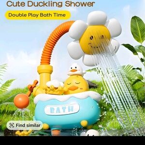 Sunny Duckling Bath Toy Set - Yellow and Blue